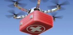 自動飛行の「救命ドローン」国内で実験へ　薬やAEDなどを運搬