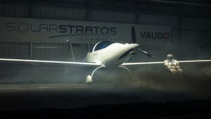 成層圏を目指すソーラー発電飛行機「SolarStratos」 機体を一般公開