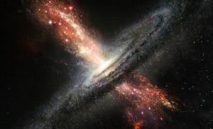 巨大ブラックホールからの放出中に「星の形成」　海外チームが初観測