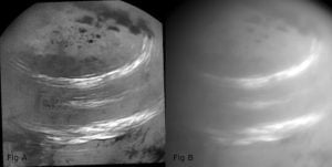 土星衛星「タイタン」にリング状のメタン雲　カッシーニ捉える