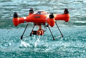 水陸両用ドローン「Splash Drone 3」 4K撮影や釣り、救命活動にも利用可能