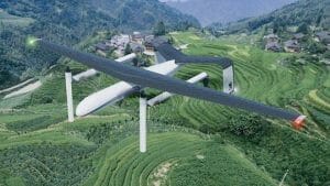 水素燃料の「VTOLドローン」、6時間の長時間飛行実現へ