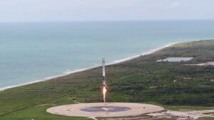 「ファルコン9」ロケット第1段の4K着陸動画が公開