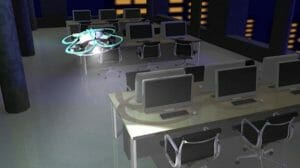 屋内ドローンで社員の残業監視!?「T-FREND」来年から事業開始　NTT東やブルーイノベーションなど