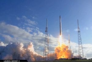 スペースX「ファルコン9」ロケット打ち上げ成功　通信衛星「GovSat-1」投入