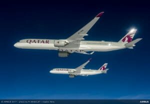 エアバス、A350-1000初号機をカタール航空を引き渡し