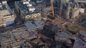 ドローンが米ディズニーランドの新アトラクション「Star Wars: Galaxy’s Edge」建築現場を空撮