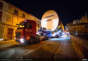 ANA導入のエアバス「A380初号機」、大型部品が工場到着　2019年春に引き渡し