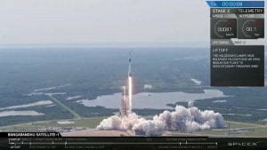 スペースX「ファルコン9 ブロック5」打ち上げ成功 「Bangabandhu Satellite-1」投入