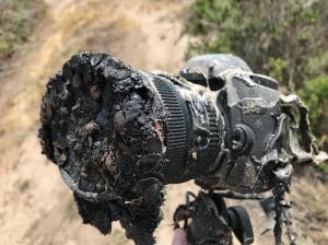 ロケット打ち上げによる火災で溶けたカメラ、最後に捉えた風景