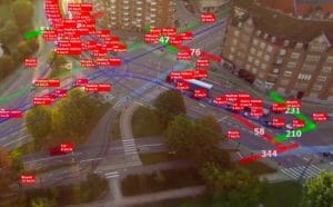テラドローン、ドローン空撮の交通量計測ソフトウェアを開発。AIによる自動認識も可能