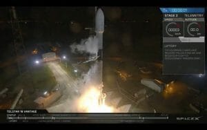 スペースX「ファルコン9」打ち上げ成功 通信衛星「Telstar 18 Vantage」投入