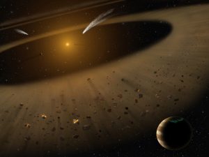 昔の太陽系のよう。木星と小惑星帯と太陽に似た構造