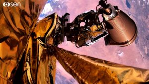 宇宙ステーションに搭載された4K動画配信カメラからの映像