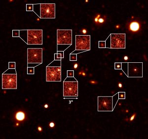 すばる望遠鏡、110億年前の原始銀河団の星形成活動を観測