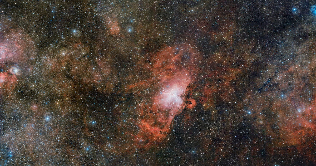巨大すぎる 9 2gb画像に収められた３つの星雲 Sorae 宇宙へのポータルサイト