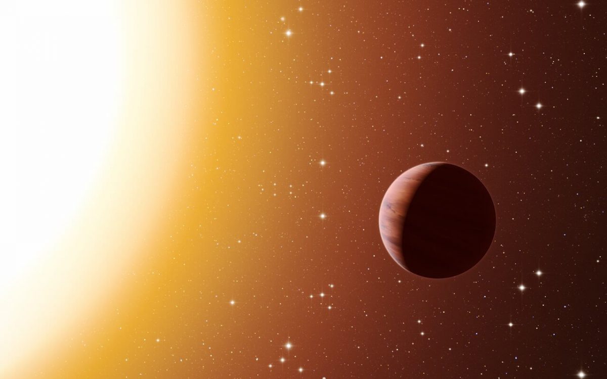 恒星の近くを公転する木星サイズの系外惑星を描いた想像図。今回、5000個近い既知の系外惑星のうち3つのサイズが実際よりも小さく見積もられていた可能性が指摘された（Credit: ESO/L. Calçada）
