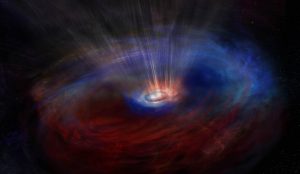 ブラックホール急成長の謎を解く鍵に？　逆向きに回る塵とガスを観測