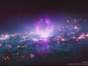X線で輝いて見える銀河の「スーパー・バブル」