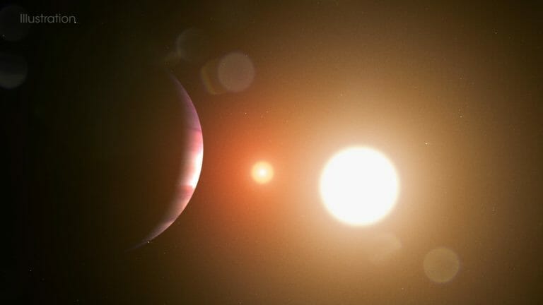 2つの恒星の周囲を公転する太陽系外惑星、TESSの観測史上初の発見