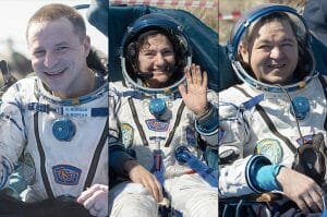米露3人の宇宙飛行士、ISSから地上へソユーズで帰還