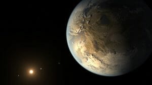 太陽と地球に関係に似た系外惑星候補を発見。条件次第で表面温度