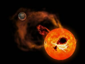 太陽フレア最強クラスの20倍。赤色矮星のスーパーフレアが検出される