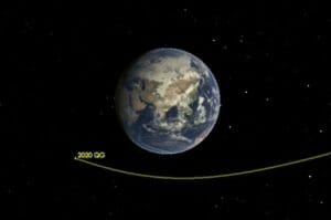 乗用車サイズの小惑星を地球接近直後に発見、最接近時の高度は3000km弱