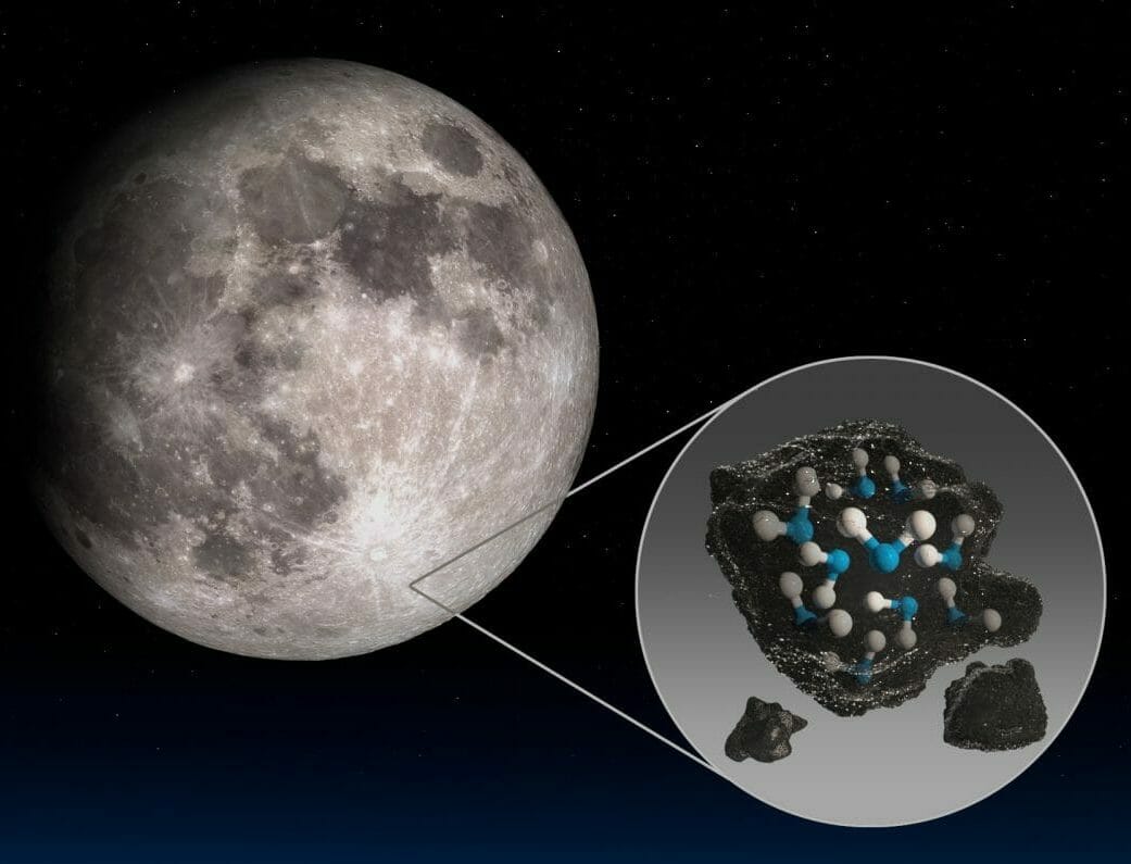 月面の太陽光が当たる領域で水分子を初めて検出、月面全体に分布している可能性も