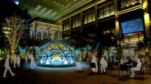 流れ星をリアルタイムで可視化。体験型イルミネーションを東京日本橋で開催へ