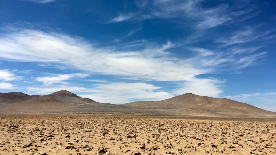 世界一の乾燥地・南米のアタカマ砂漠