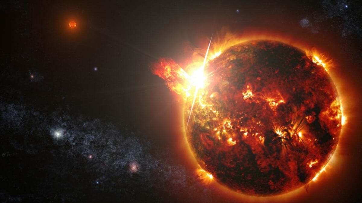 地球外生命の兆候が恒星のフレアによって検出しやすくなる可能性