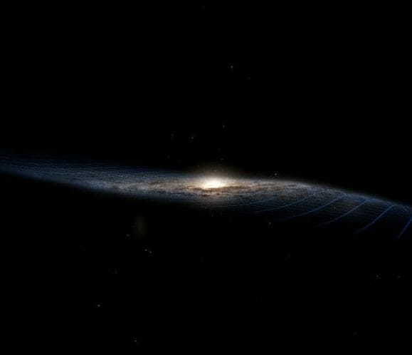 星々の動きがもたらす天の川銀河の“歪み”は約4億4000万年