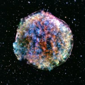 ティコの超新星の残骸、衝撃波の膨張速度が予想外に減速