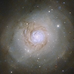 銀河衝突の淡い痕跡を残す相互作用銀河「NGC 7252」