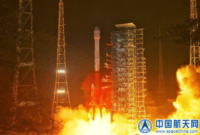西昌衛星発射センターから打ち上げられた中国の気象衛星「風雲4号B」（Credit: CASC）