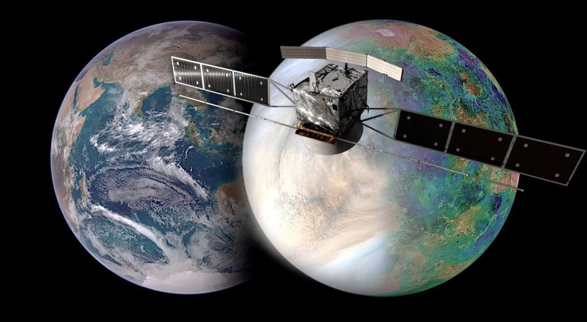 ESAが選定した「EnVison」は、地球と金星はなぜこれほどまでに異なるのか、その理由に迫ることを目的としたミッションだ（Credit: NASA / JAXA / ISAS / DARTS / Damia Bouic / VR2Planets）
