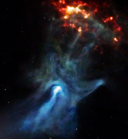 宇宙に浮かぶ「巨大な手」 X線で観測された“コンパス座”の超新星残骸