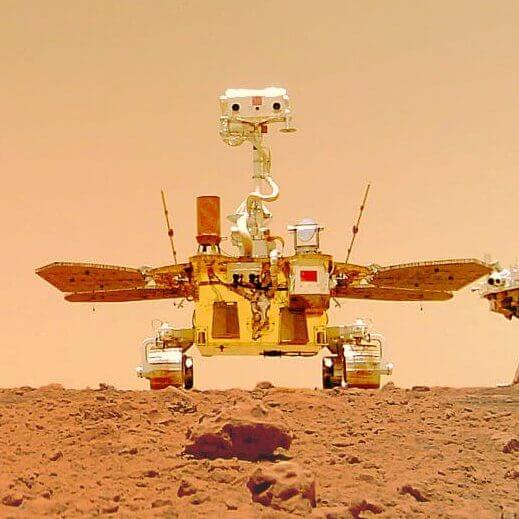 ワイヤレスカメラで撮ったセルフィーも。中国の火星探査車「祝融」最新画像公開