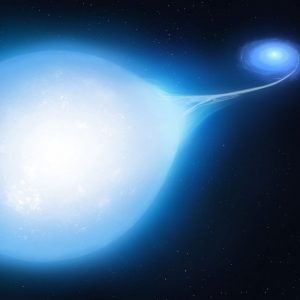重力で「しずく型」にゆがめられた星が示す7000万年後の連星の運命