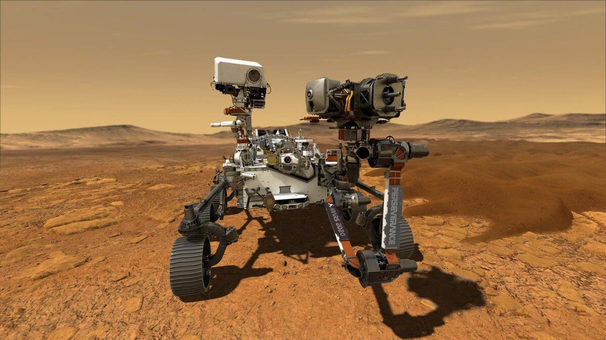 NASAの火星探査車「Perseverance（パーサヴィアランス、パーセべランス）は2021年2月18日に火星のジェゼロ・クレーターに着陸しました。古代の火星に存在した可能性のある生命の痕跡を探しています（Credit: NASA/JPL-Caltech）