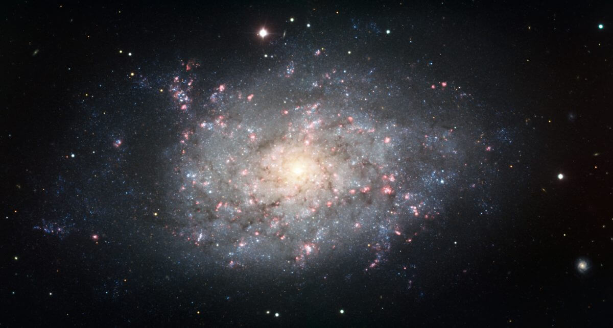 ヨーロッパ南天天文台（ESO）の「超大型望遠鏡（VLT）」が撮影したNGC 7793の全体像（Credit: ESO）