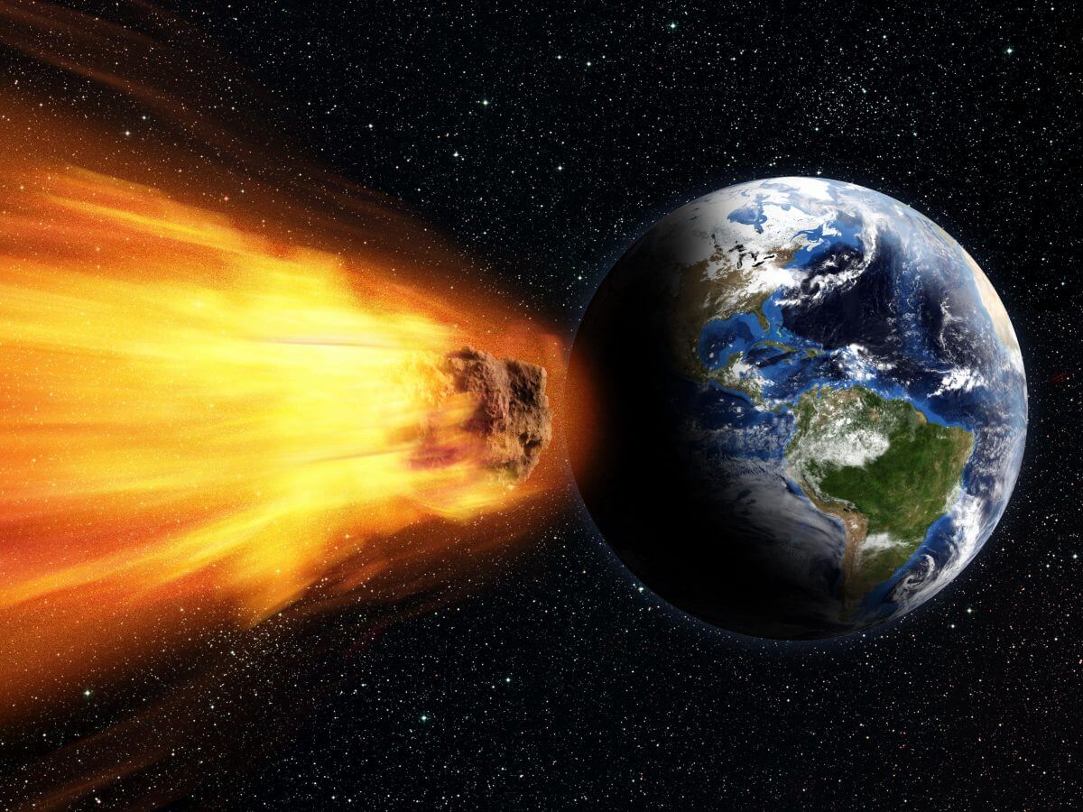 地球に接近する隕石のイメージ（Credit: Shutterstock）