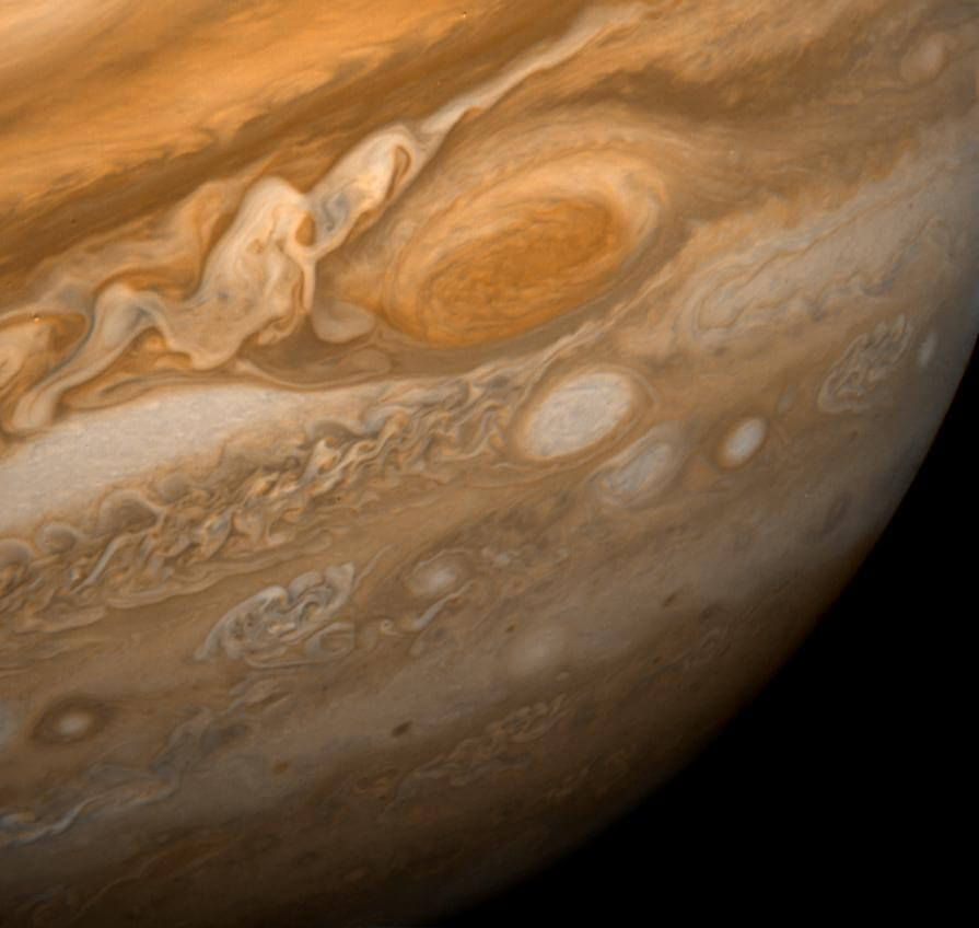 ボイジャー1号が撮影した木星（Credit: NASA/JPL）