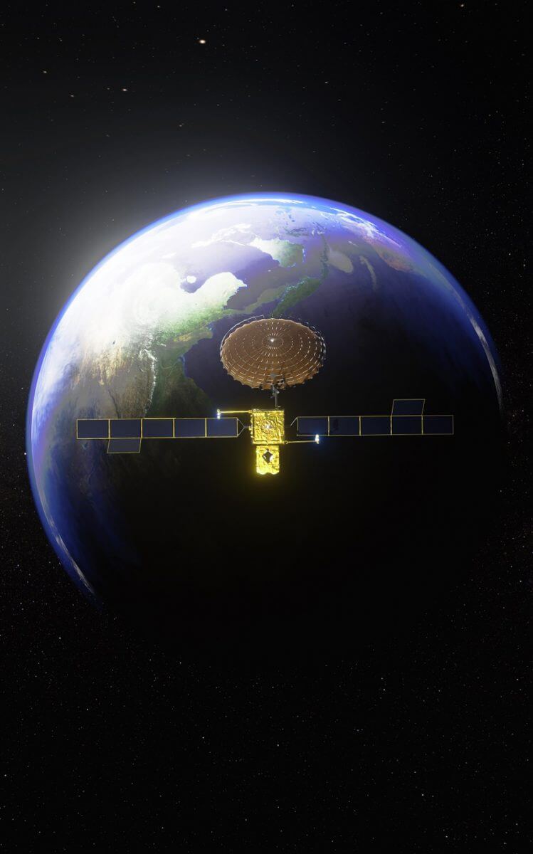 H-IIAロケット45号機で打ち上げられるインマルサット社の第6世代通信衛星「Inmarsat-6」シリーズ初号機衛星（Credit: Inmarsat）