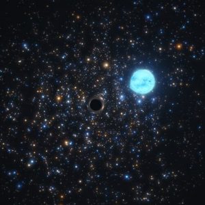 大マゼラン雲の若い星団で恒星と連星を組むブラックホールが見つかる