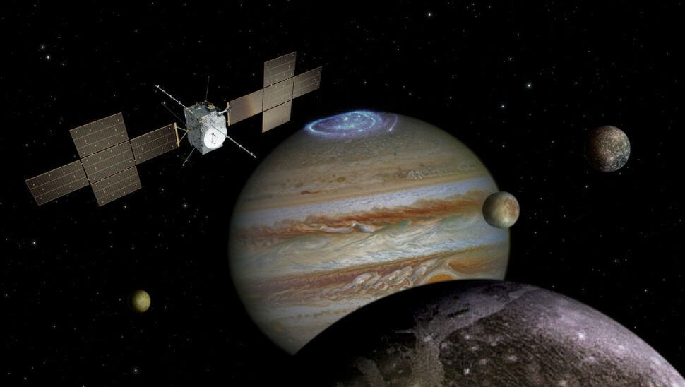 木星衛星探査機「JUICE」の想像図（Credit: ESA）