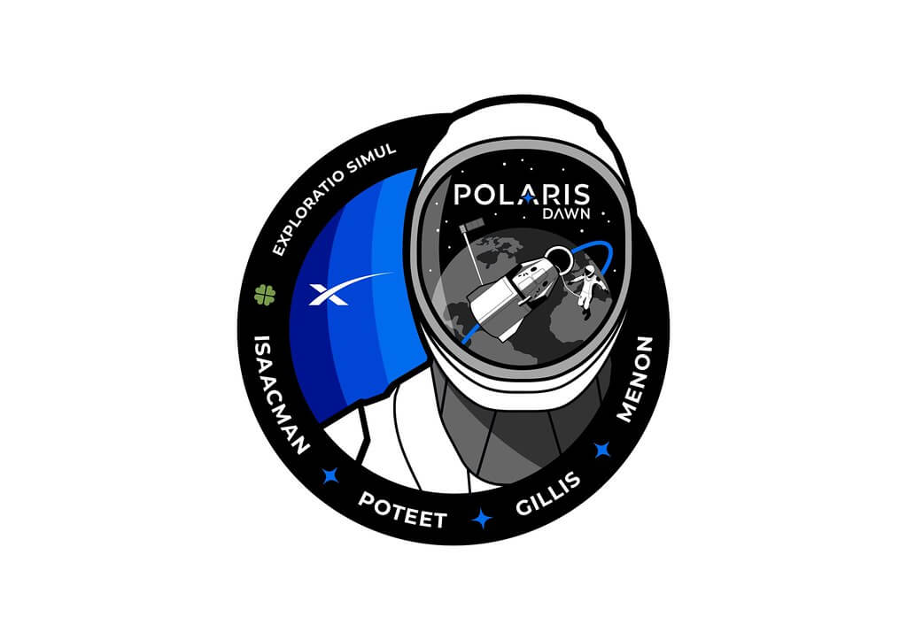 ポラリス・ドーンのミッションパッチ（Credit: Polaris Program）
