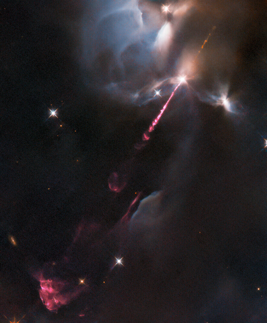 ハービッグ・ハロー天体「HH 34」（Credit: ESA/Hubble &amp; NASA, B. Nisini）