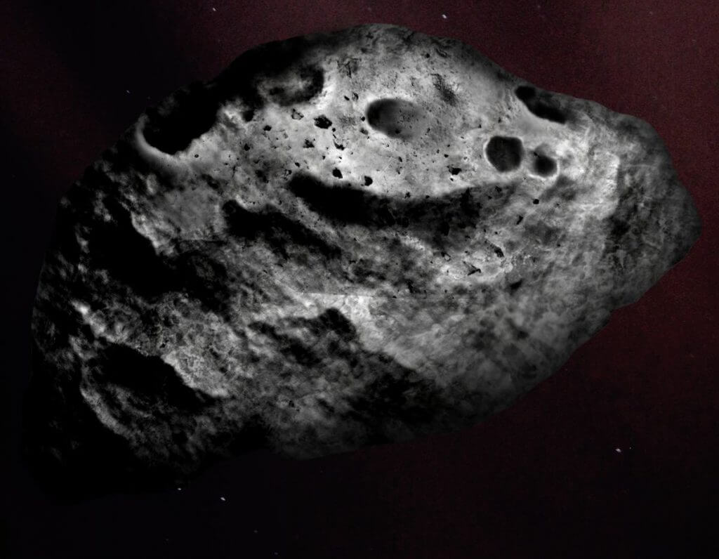 バーナーディネリ・バーンスティン彗星の核のイラスト（Credit: NASA、ESA、Zena Levy（STScI））